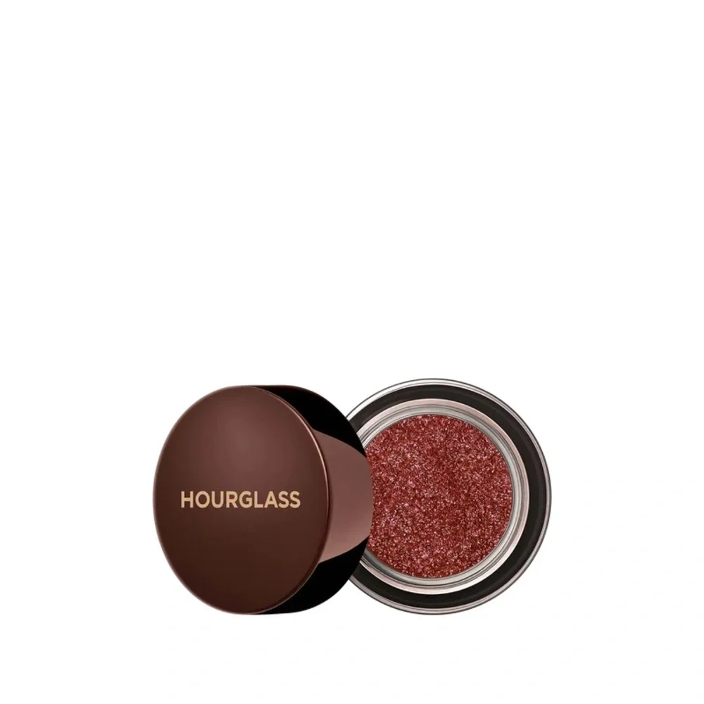 Hourglass Scattered Light Glitter Eyeshadow Rapture Metallic Cranberry Red Brown